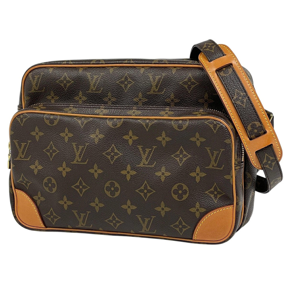 Louis Vuitton Nile Shoulder Bag Monogram Brown